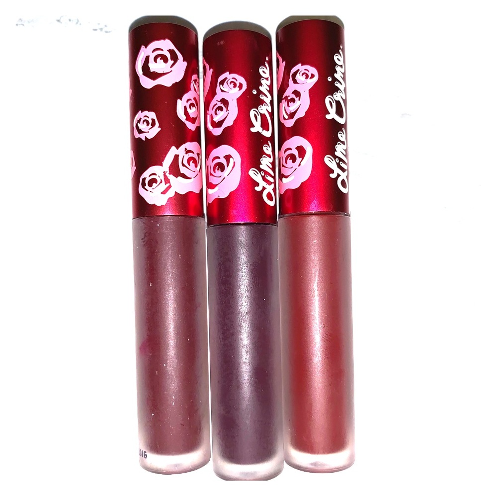3 Limecrime Matte Velvetine Lipsticks
